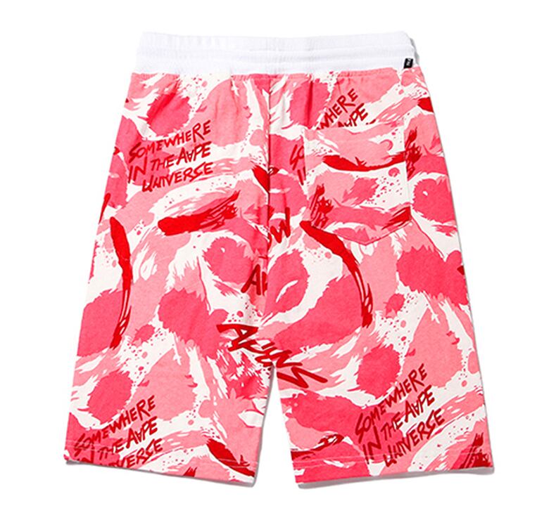 全2色 ハーフパンツ プリント カジュアル ストリート おしゃれ