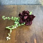 模造バラと植物のハットピン　HP012