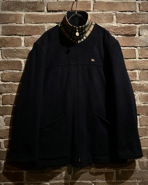 【Caka act3】“Burberrys’” Vintage Check Collar Wool Jacket