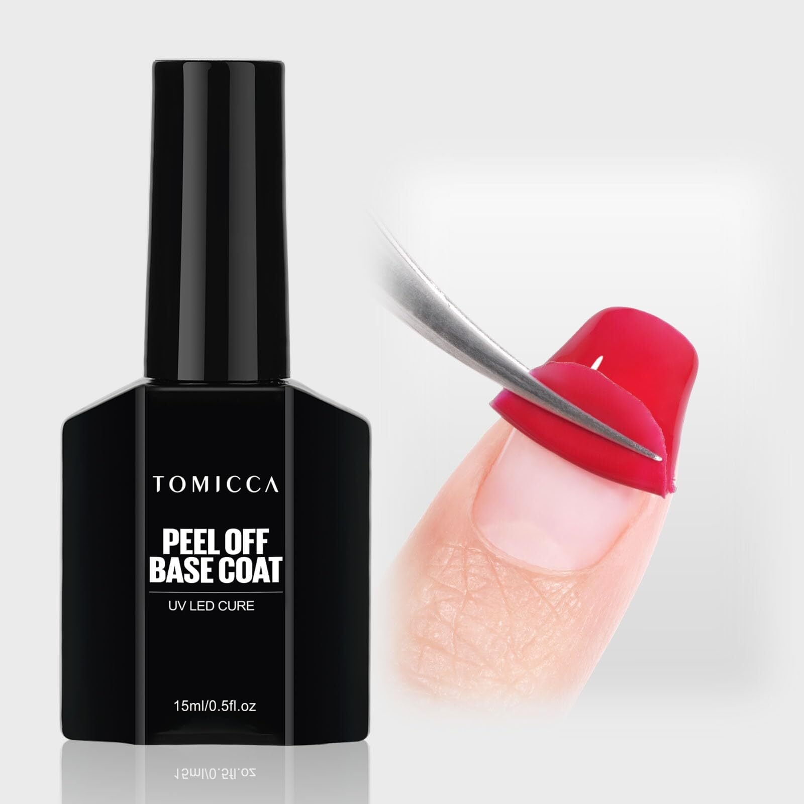 TOMICCA ジェルネイル ピールオフベースコートジェル15ml 剥がせる