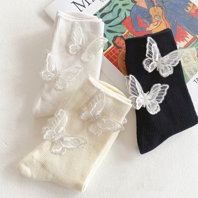 Butterfly rib socks　M4129