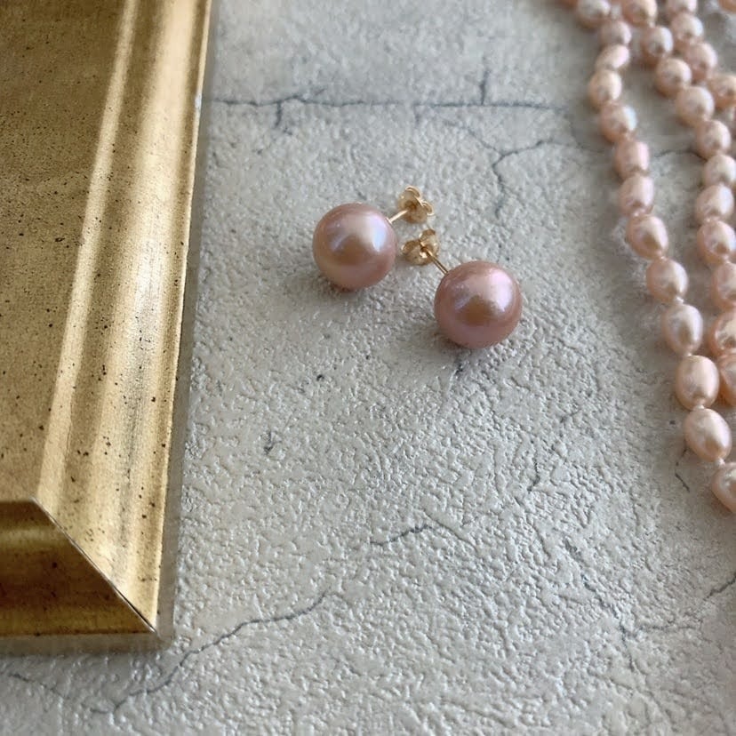 ピンクパールピアス・イヤリング | 上品なアクセサリー | こだわり素材