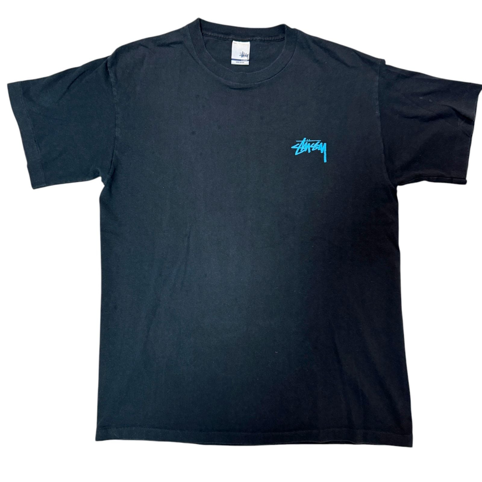 00s - 90s old stussy フラワースカル Tシャツ Lサイズ USA製 銀タグ