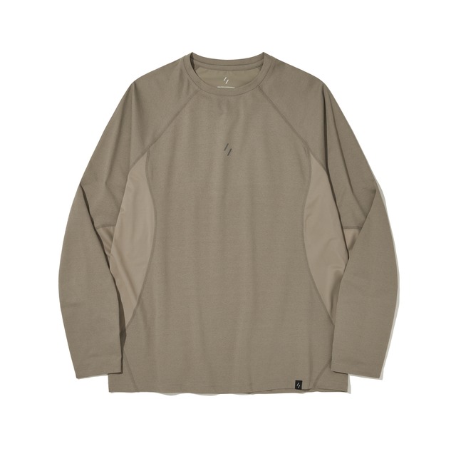 CLIMAFLOW LONG SLEEVE T-SHIRT_DARK BEIGE