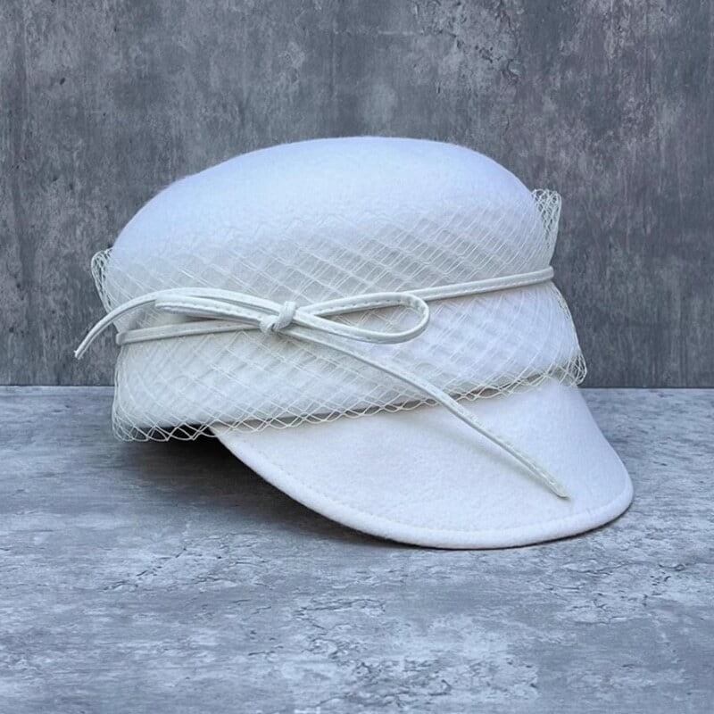 全3色チュールリボンウールキャスケット【060906】 | ROSE AURA