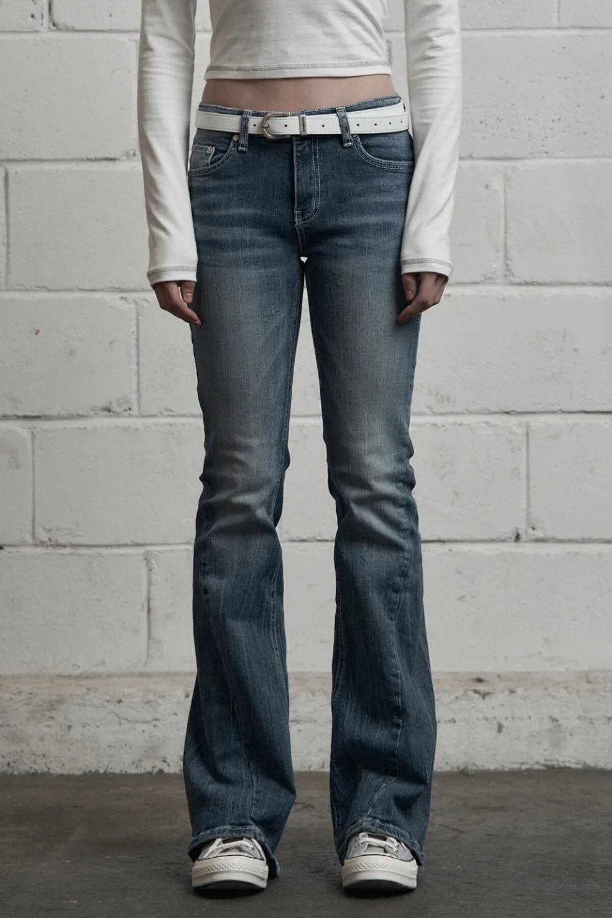☆IVE リズ 着用！！【SYNERJYN】WRINKLE CAT WASHING DENIM PANTS