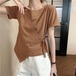サイドストラップ付きTシャツ