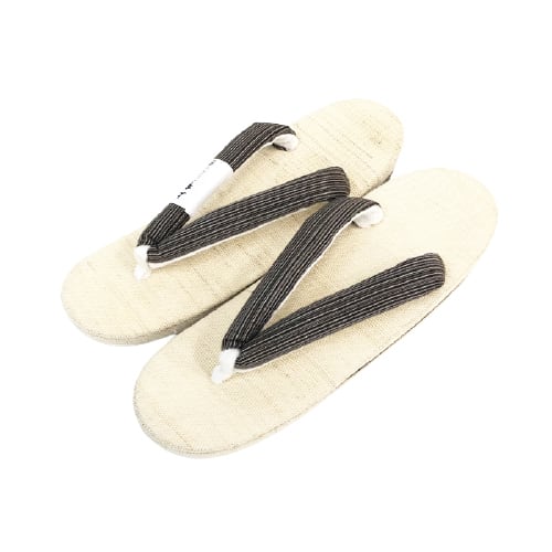 1～スタート 夏のお洒落に！ 上布（しじら織）花緒 本麻ぞうり