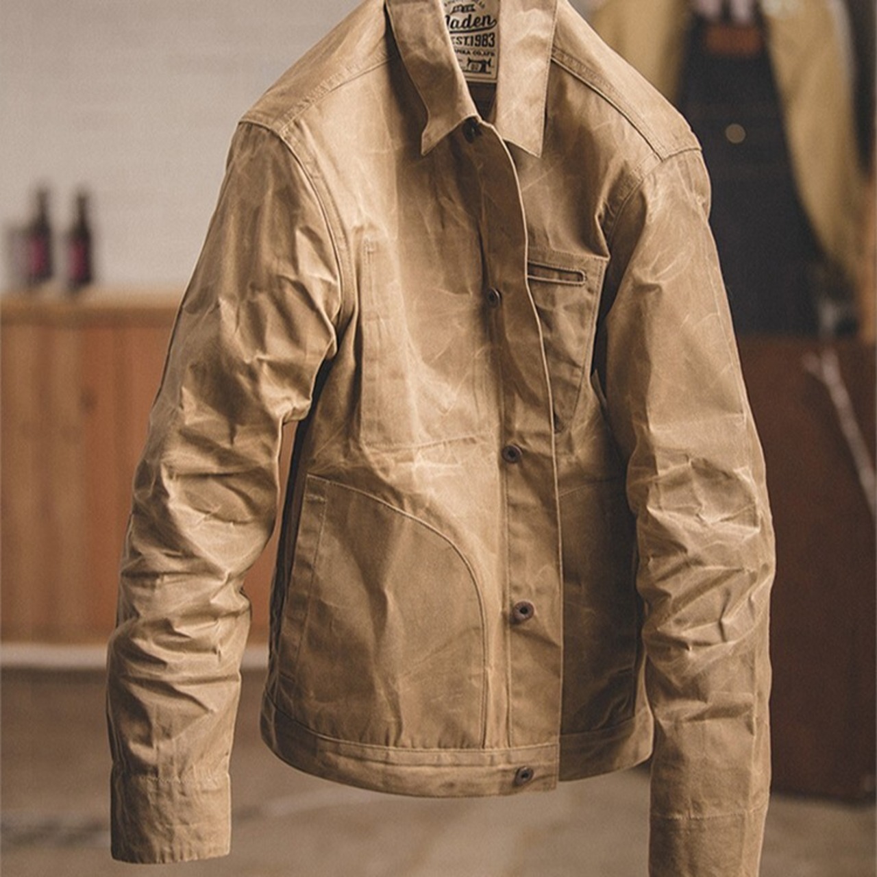 Khaki Canvas Oil Wax Jacket / カーキ キャンバス オイルド ジャケット