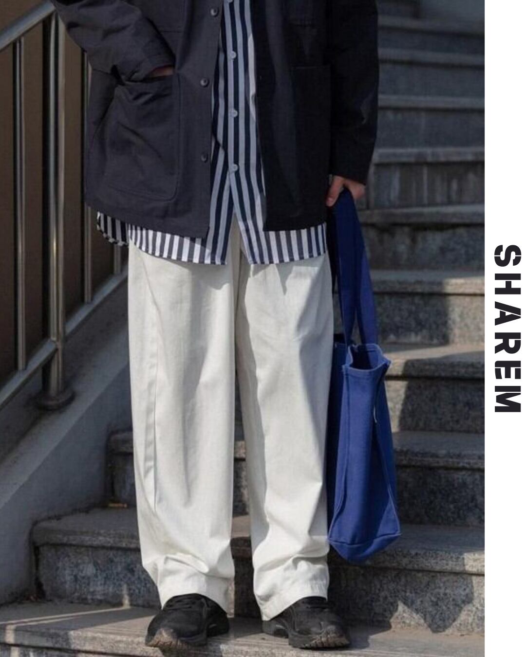 wide leg straight pants B0168