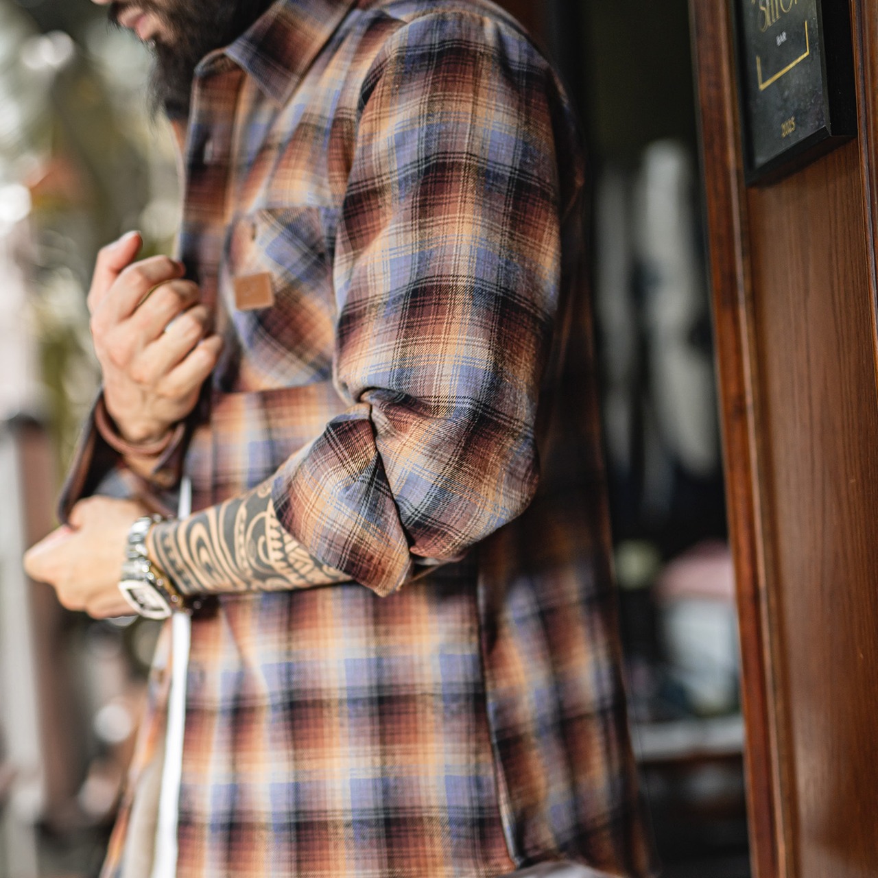 Plaid Fleece Lining Warm Shirt / チェック フリース ライニング ワーム シャツ
