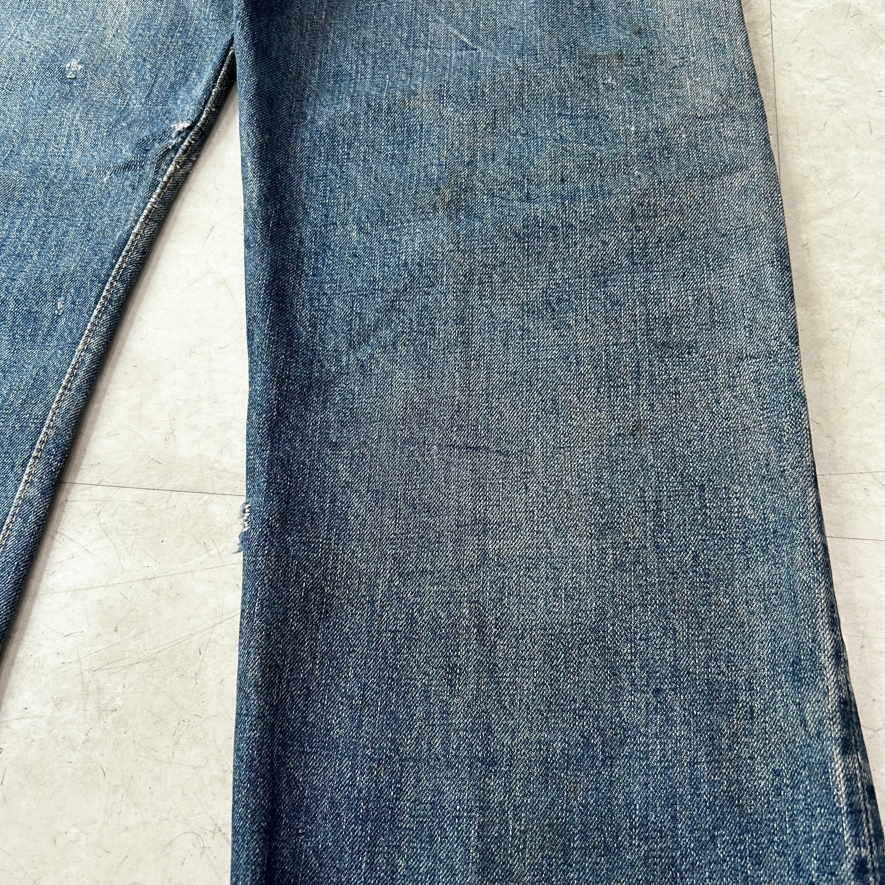 50s Levi's 501XX Leather Patch 50年代 リーバイス 革パッチ レザー