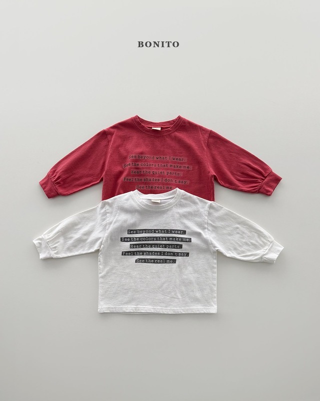 【即納】BONITO / ［kids size］lettering T