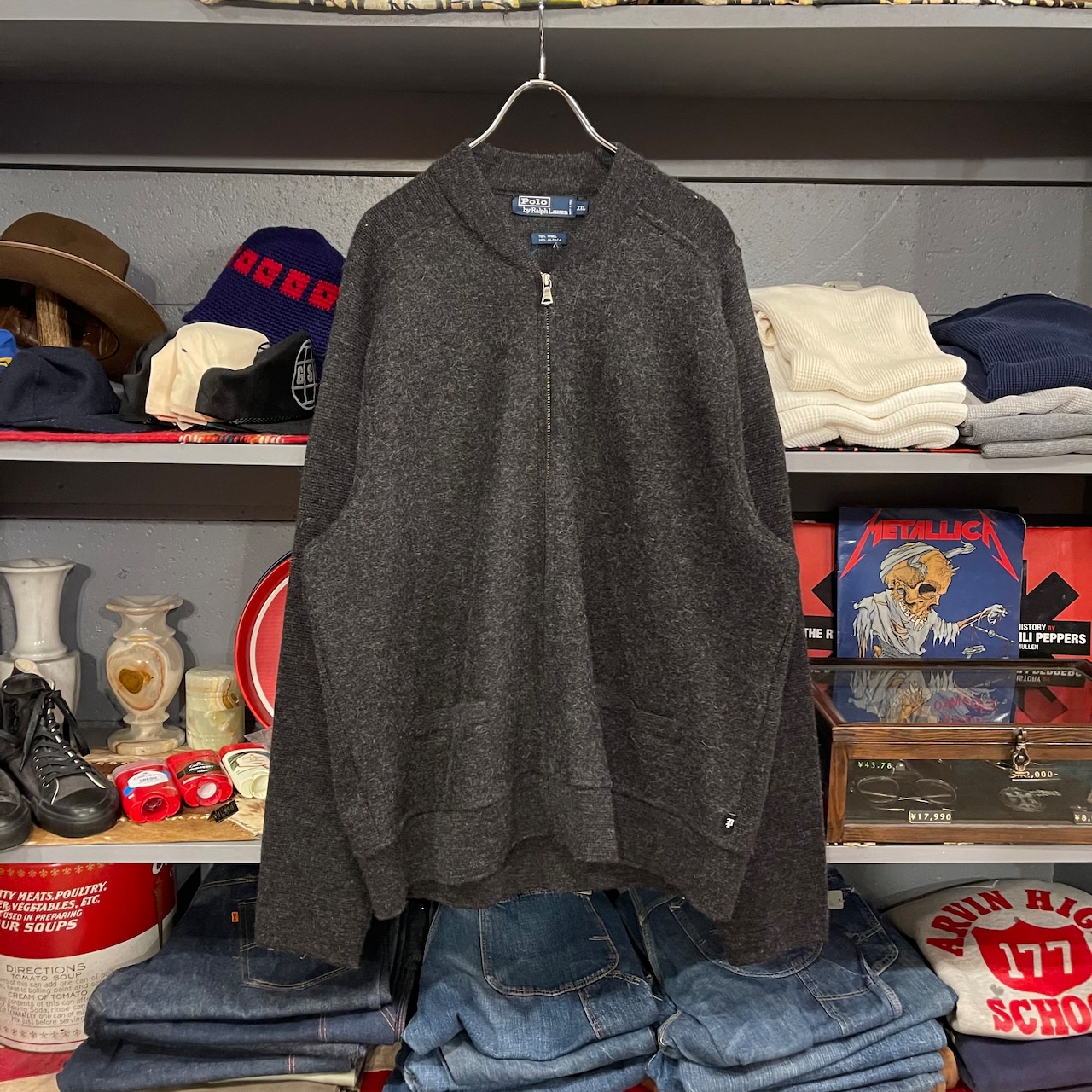 90s Polo Ralph Lauren Zip Up Knit Cardigan | VOSTOK 