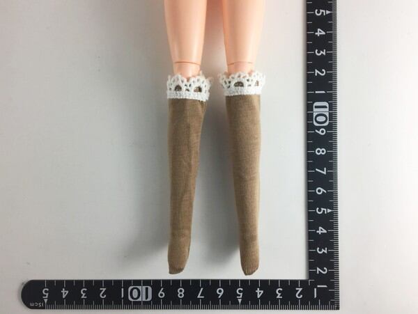 ドールアクセサリ 1/6 女性用 靴下 ストッキング コーヒー STK 08852 - 画像1