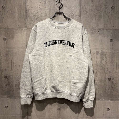 thisisneverthat ディスイズネバーザット スウェット M グレー ロゴ