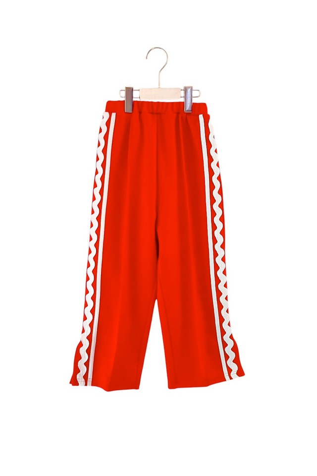 SIDE LINE JERSEY SLIT PANTS / L