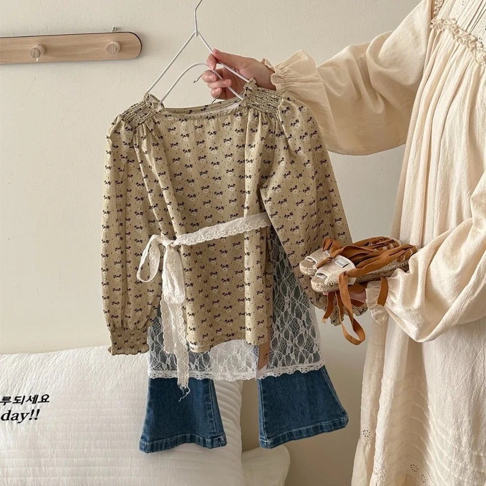 取寄】カジュアルコーデもガーリーに決められるレースエプロン