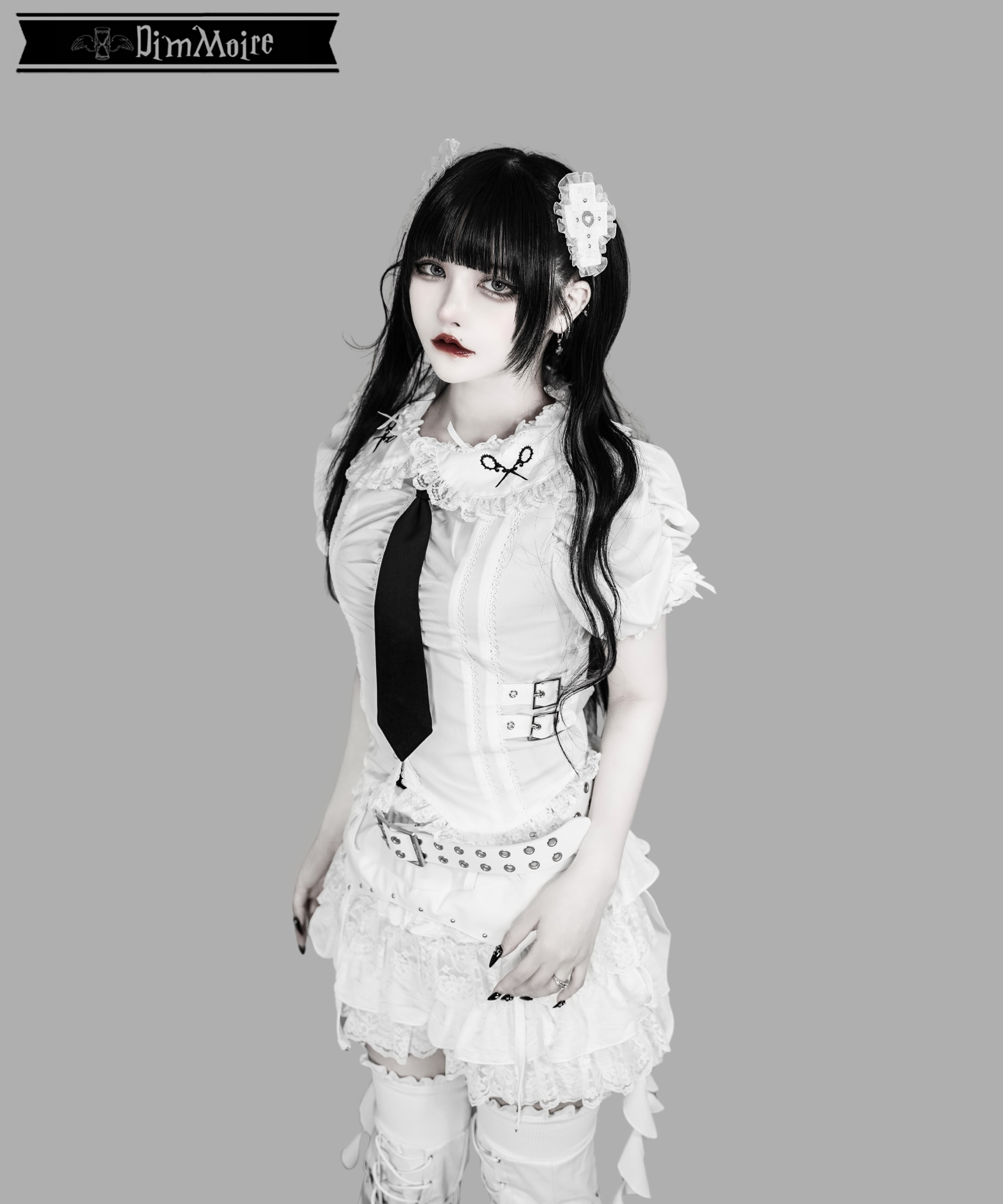 DimMoire 2023 十字フリルブラウス 白White 絶フリルブラウス‎【White】 | DimMoire