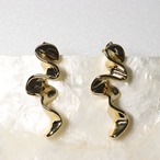 なみなみピアス ニッケルフリーポスト使用 低アレルギー シンプル bittersweet