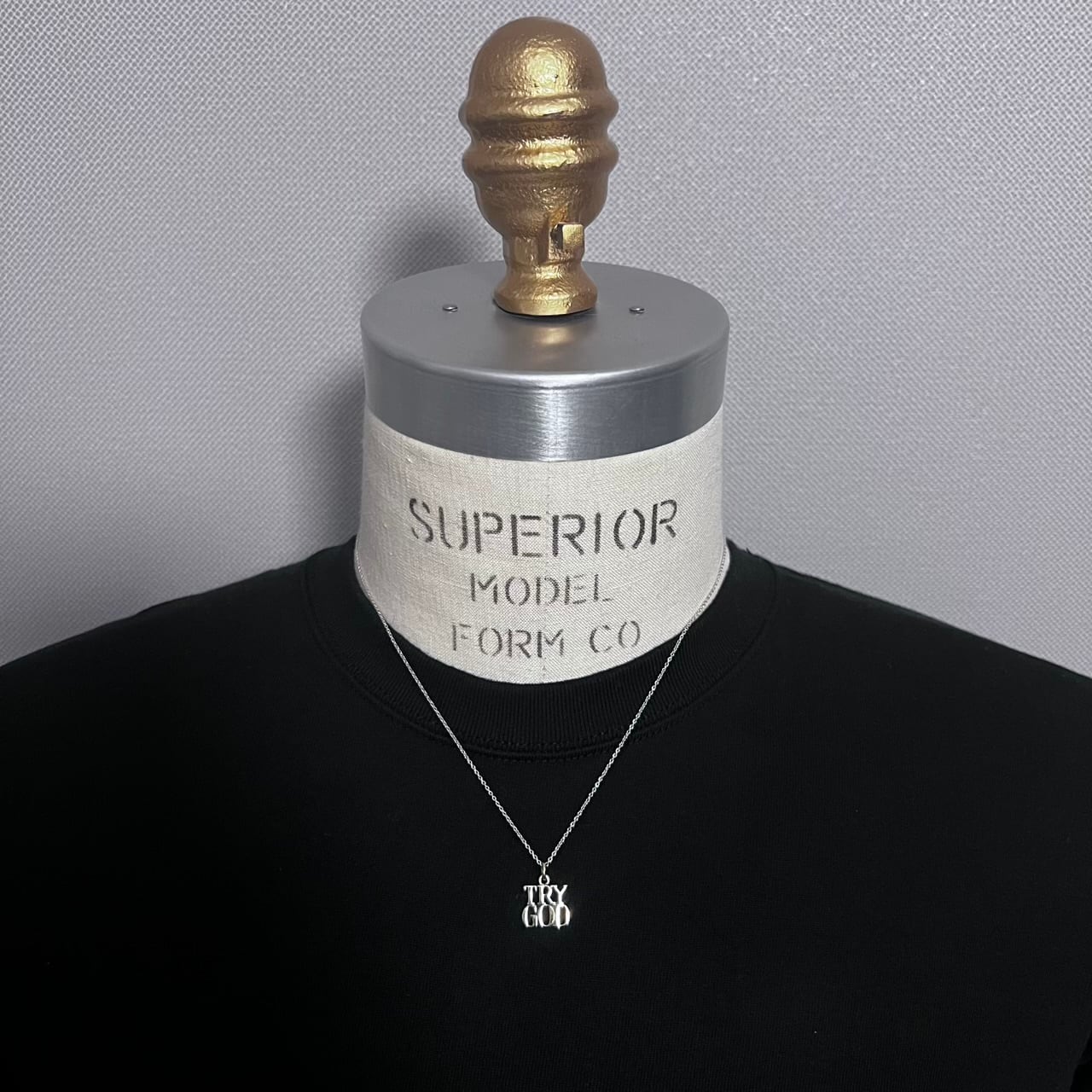 VINTAGE TIFFANY & CO. TRY GOD Charm Necklace Gold Vermeil