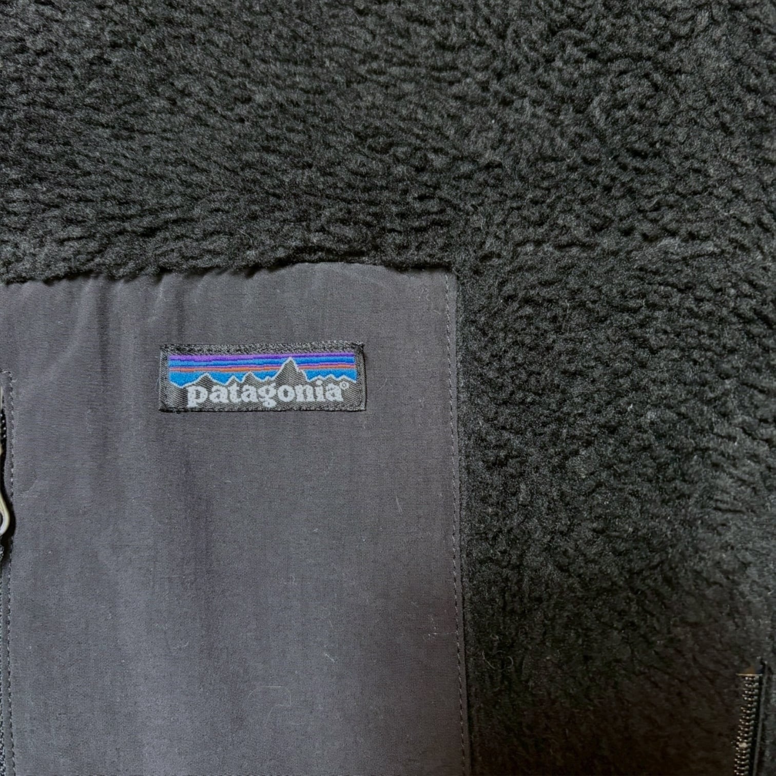 1998's Made in USA Patagonia Retro-X Fleece Jacket Black × Black M