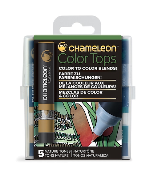 Chameleon Pen 5 Color Tops Nature Set (カメレオンペン　5本入りカラートップ　ネイチャーセット)