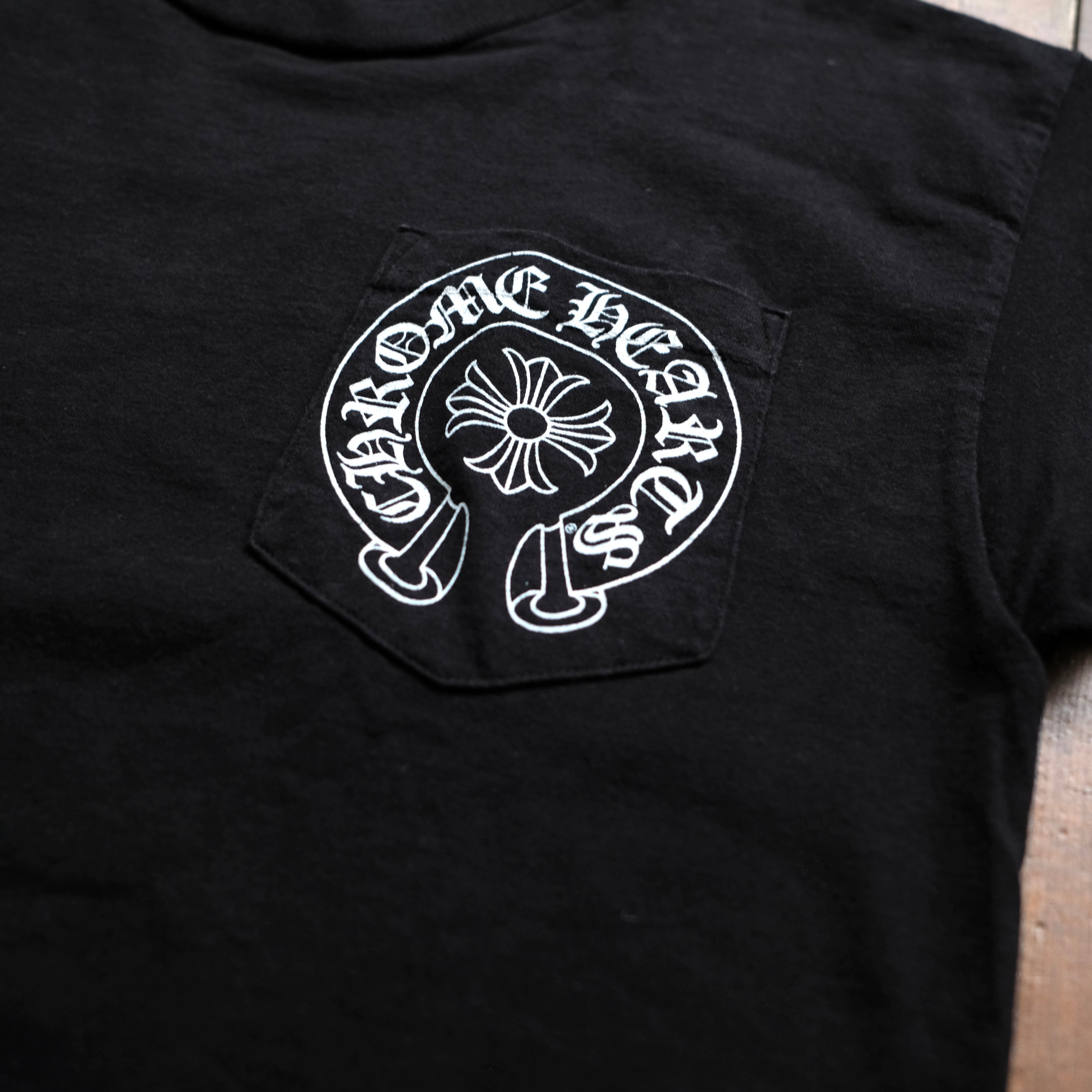 CHROME HEARTS POCKET BLACK T-SHIRT | safarionline