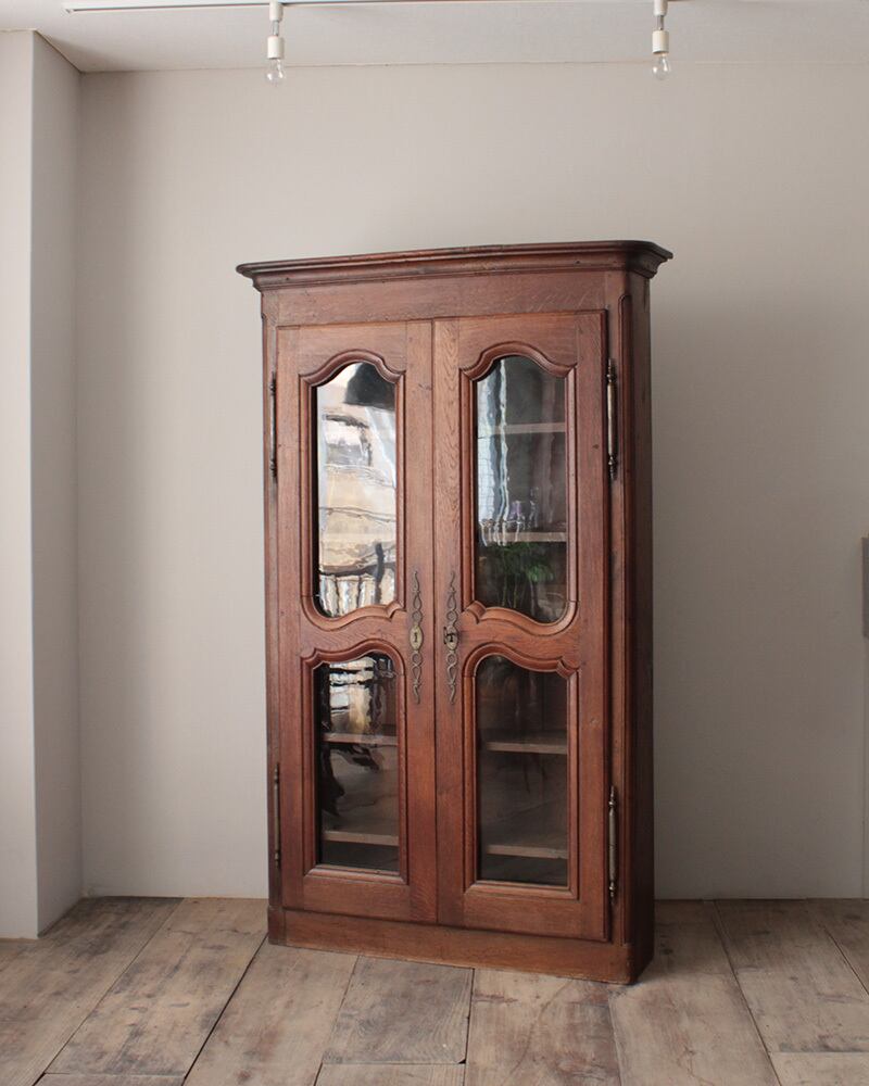 フランスアンティーク　キャビネット　棚 フランスアンティーク キャビネット 収納棚 飾り棚 ガラスケース