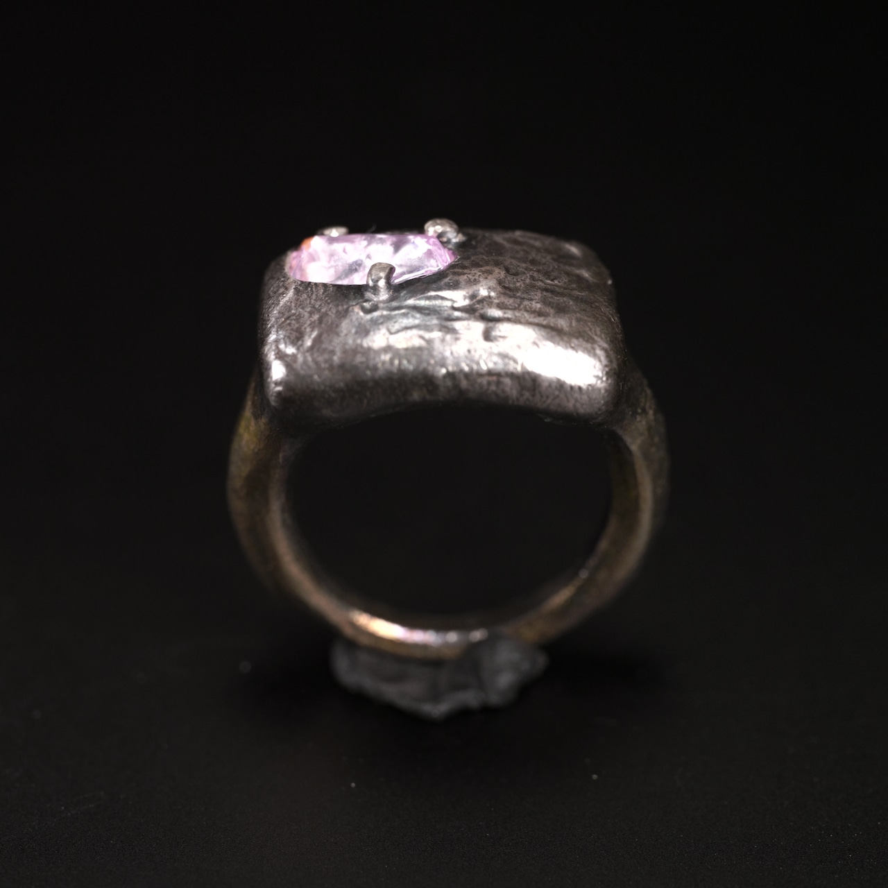 【1点もの】プリミティブ ピンキーリング サファイア 長方形 #5