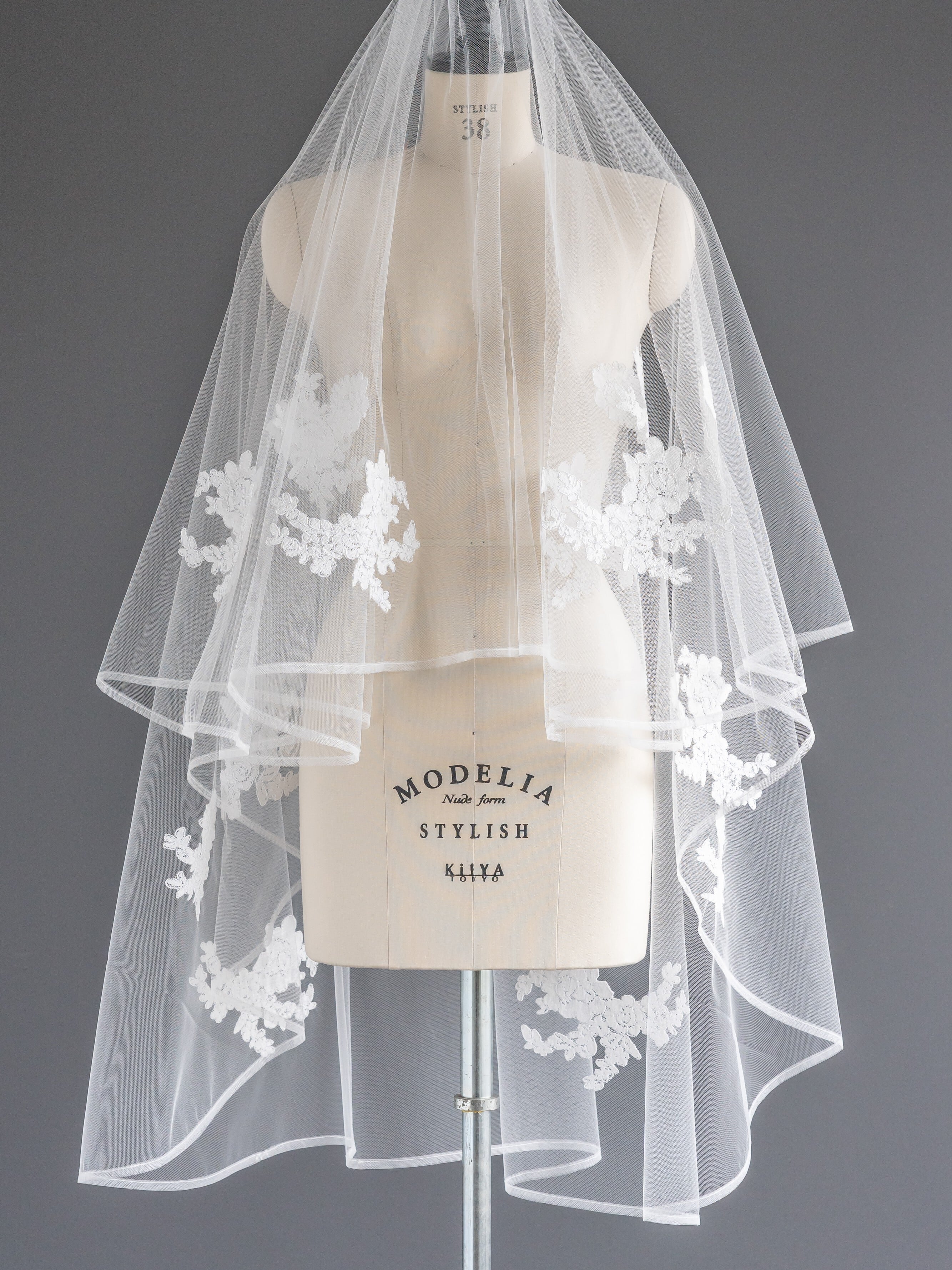 Lsize】星空ベール グリッターウェディングベール Glitter veil GRV-09