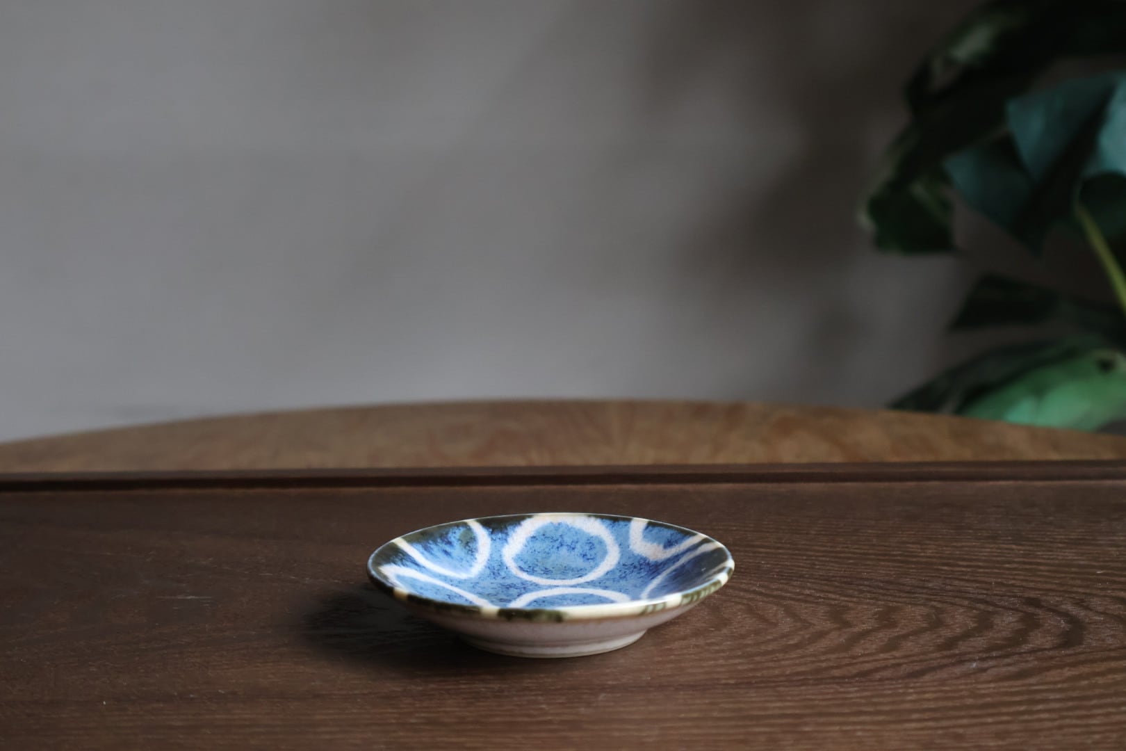 美濃焼 Brush Blue ブラッシュブルー スモールプレート 百丸 | うつわ