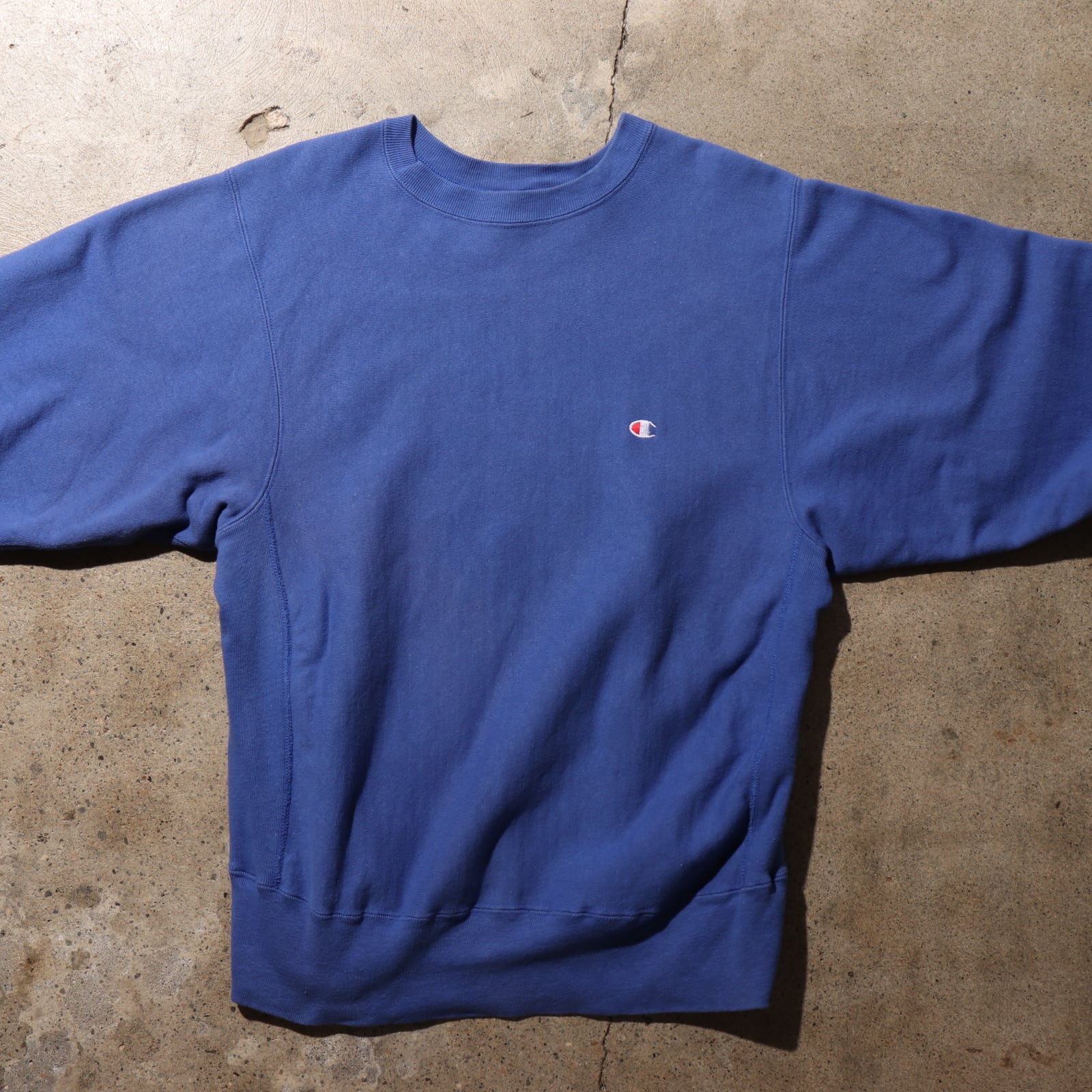 美品 L 80s USA ベビーブルー リバースウィーブ チャンピオン 