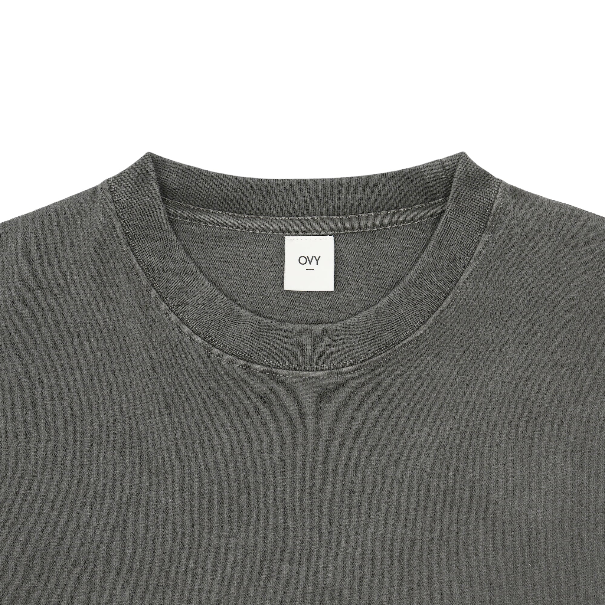 Pigment Dyed Relax Fit T-shirts (gray)