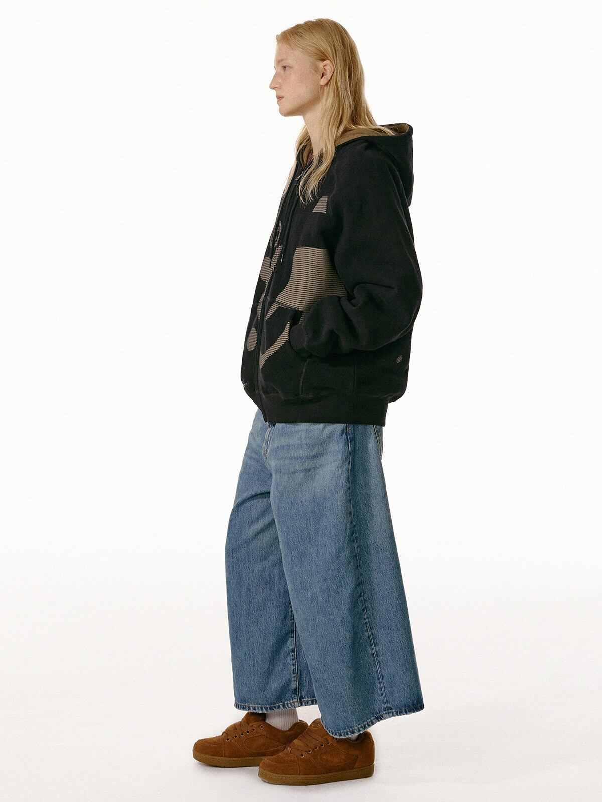 TEKET] Dot-Com Zip-Up Hoodie Black 正規品 韓国ブランド 韓国