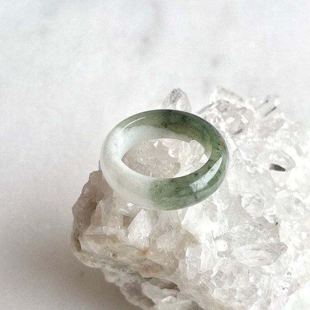 翡翠　リング　10～10.5号　4264