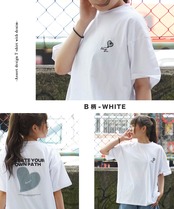 ＼SALE／◆デニム使い アソートデザイン Tシャツ◆re-67654