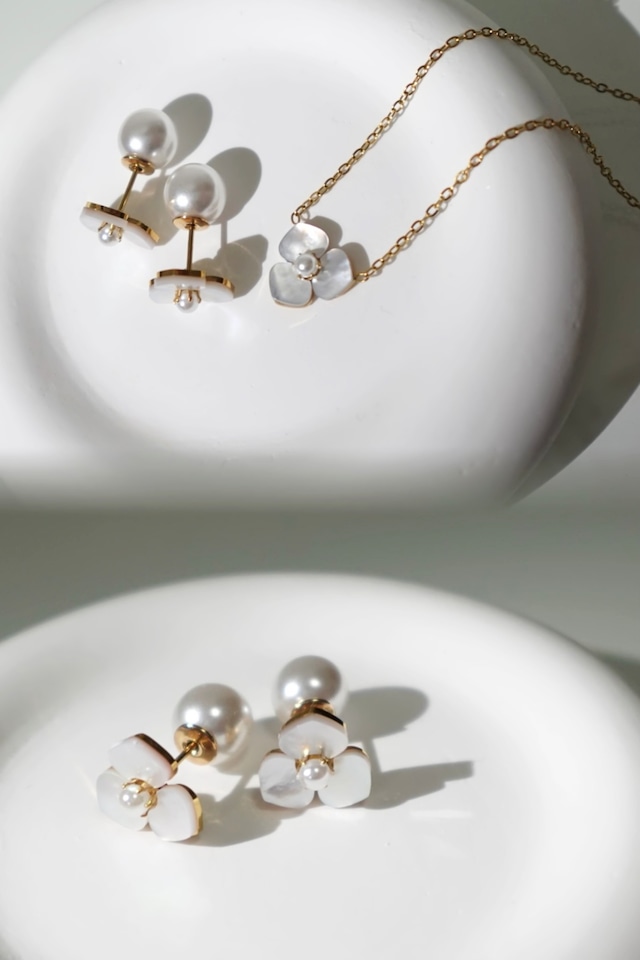 【SET】shell flower