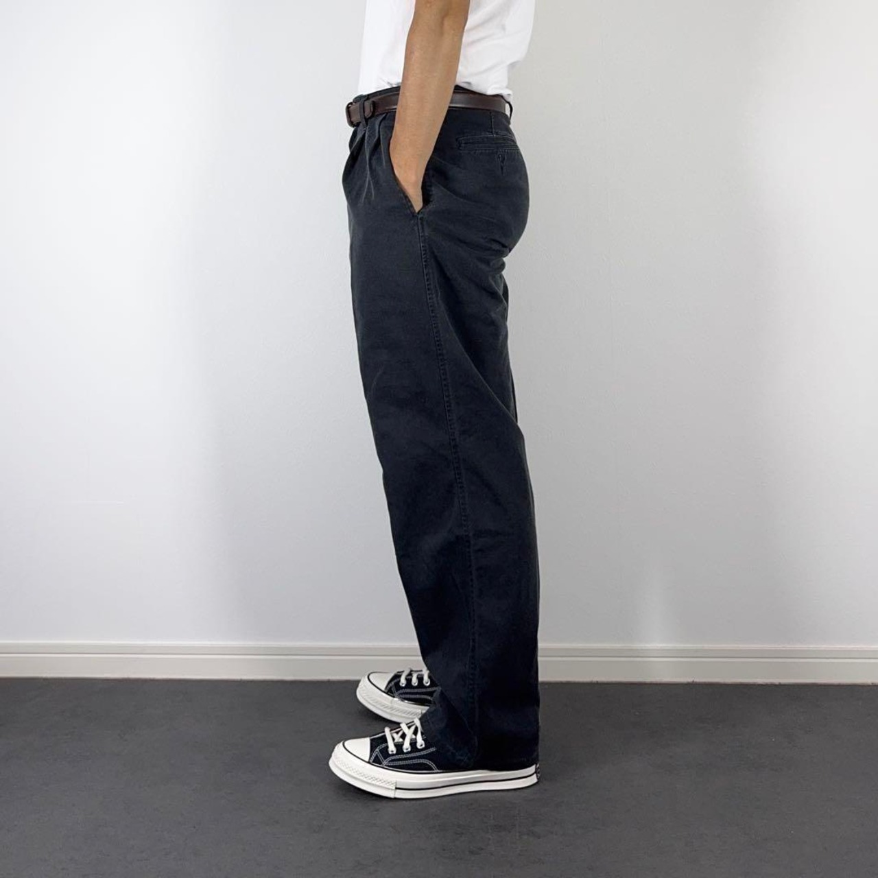 Calvin Klein Khakis trousers Black W32L30 古着 - 16