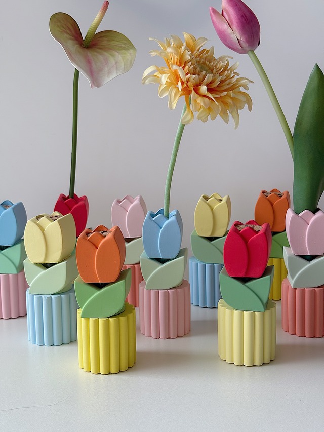 tsumiki flower vase