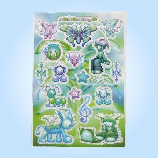 ※3000円以上の商品と同時購入必須【naka renya × HONWAKA】Eden vine sticker