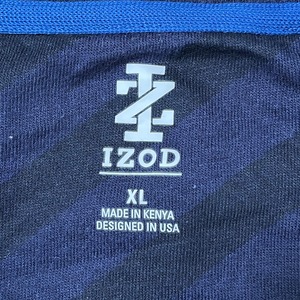 【IZOD】ワンポイントロゴ 刺繍ロゴ スウェット トレーナー XL ビッグシルエット アイゾッド US古着