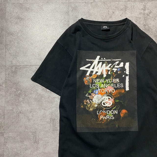 stussy ステューシー ワールドツアー フラワー グラフィック プリント 
