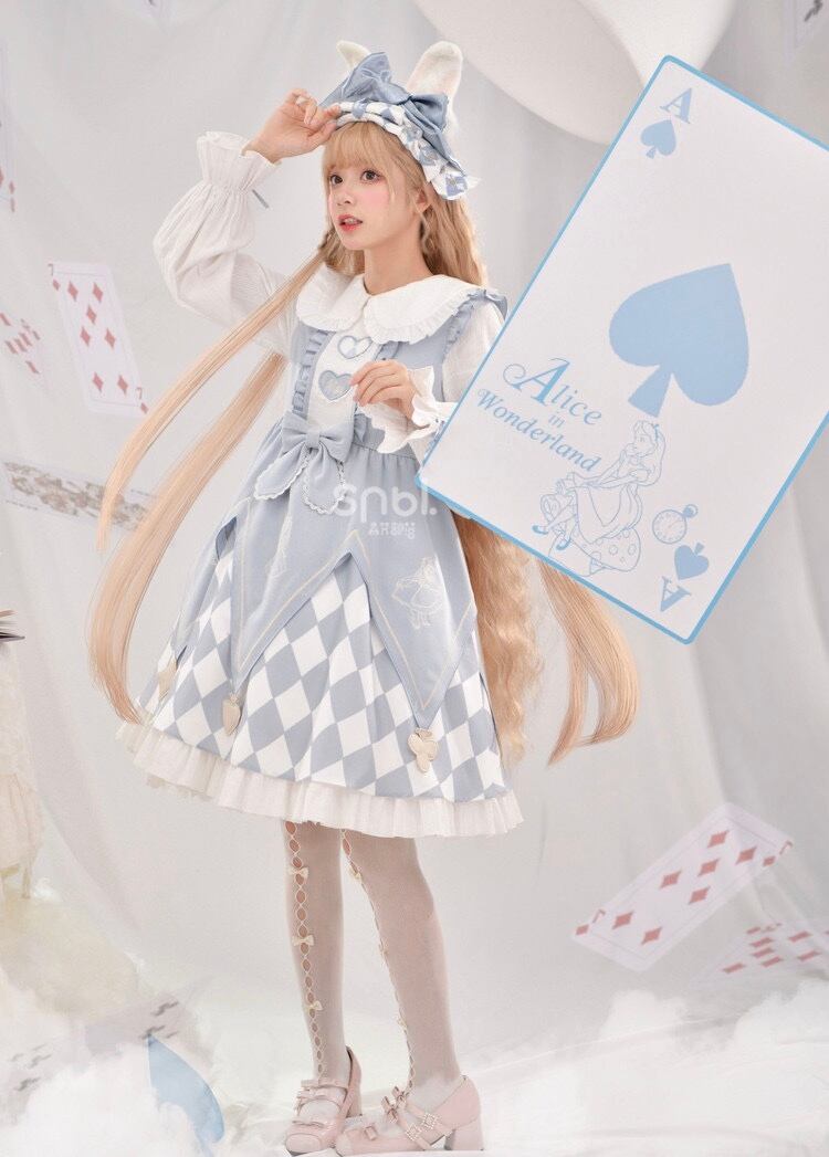 122 レディース ディズニー アリス 公認 ロリータ 可愛い ワンピース A0a4e0 Lachouette