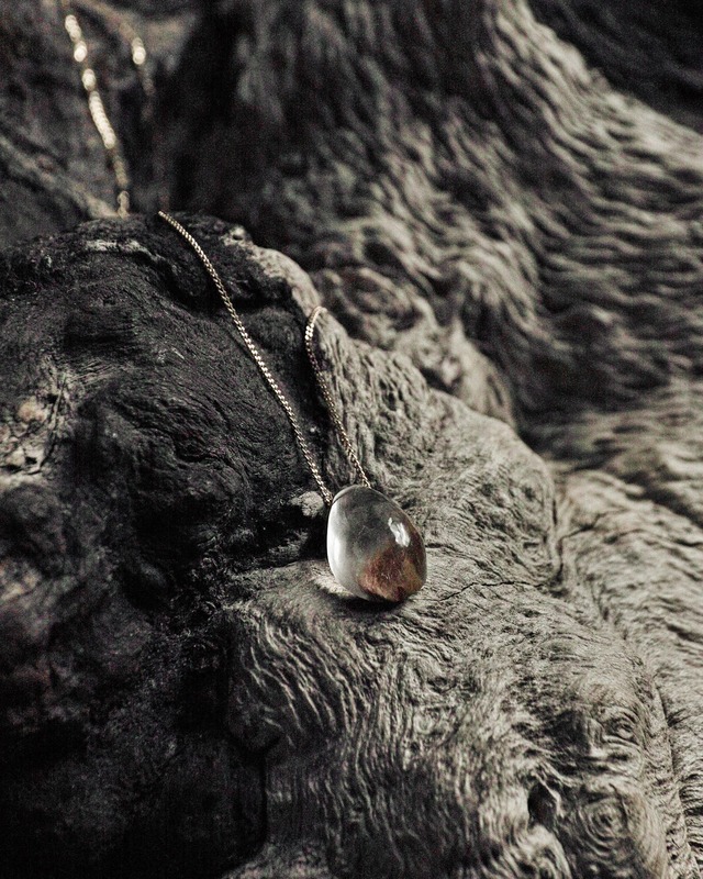 18kネックレス タンジェリンクォーツ