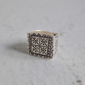 "KAREN” Handmade Stamp-Work Design Ring