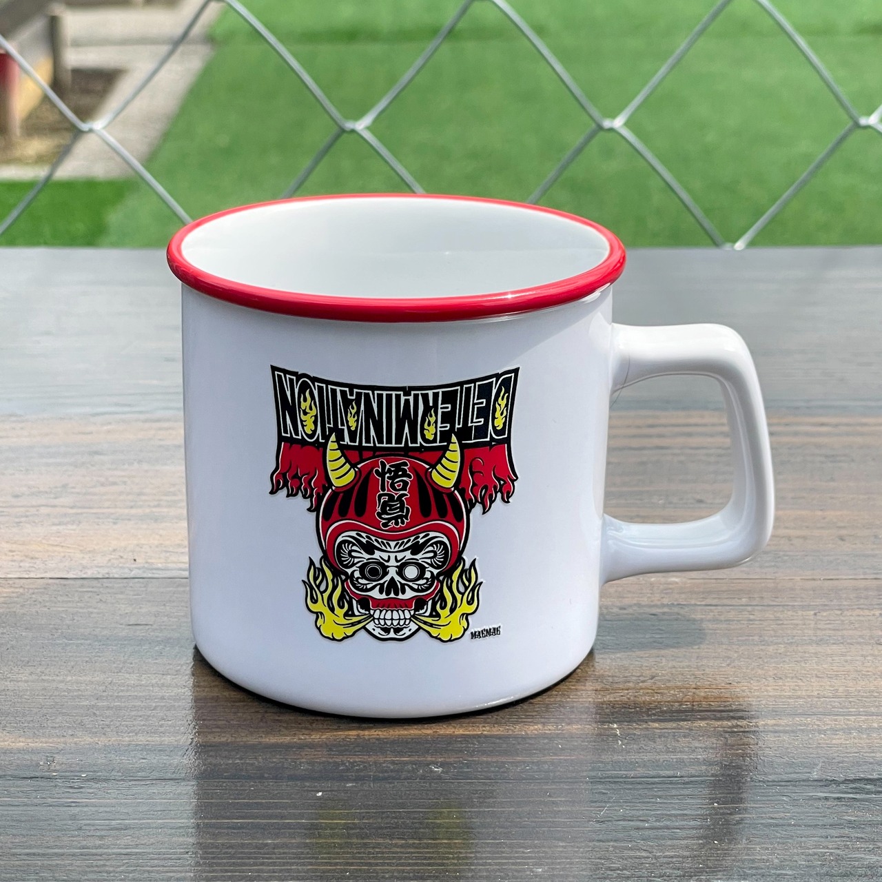 達磨デザインマグカップ 270ml ステッカー付【TIKTOK】