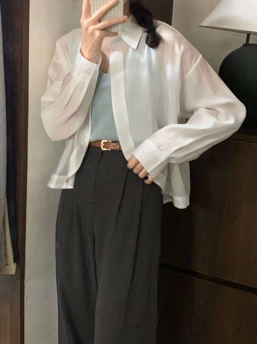 裾ラウンドブラウス  AJ22085-2385