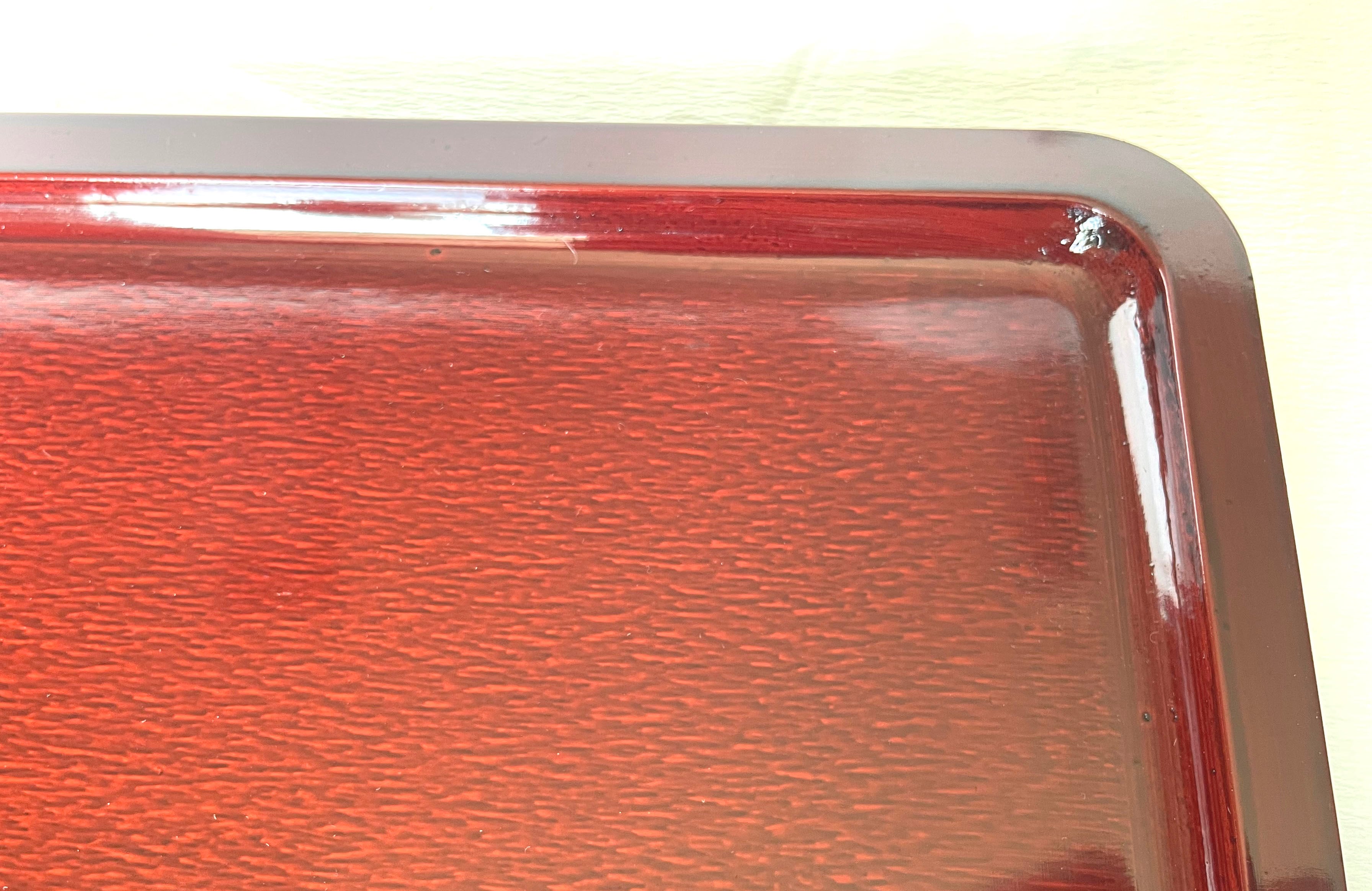 お盆トレー 長角盆 後藤塗 幅広 コーヒートレー 本漆塗り 国産 木製