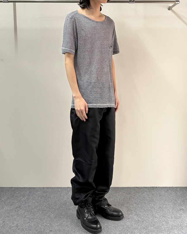 【GUCCI】boat neck border t-shirt